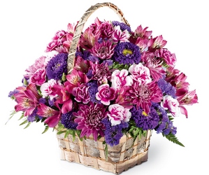 Brilliant Meadow Basket from Maplehurst Florist, local flower shop in Essex Junction